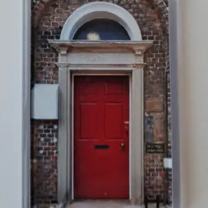 red door fridge magnet