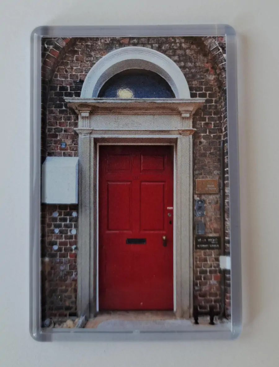 red door fridge magnet