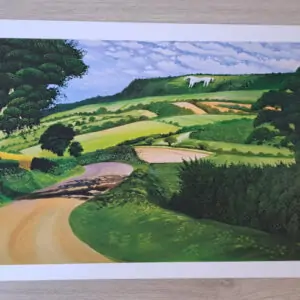 The Kilburn White Horse Print