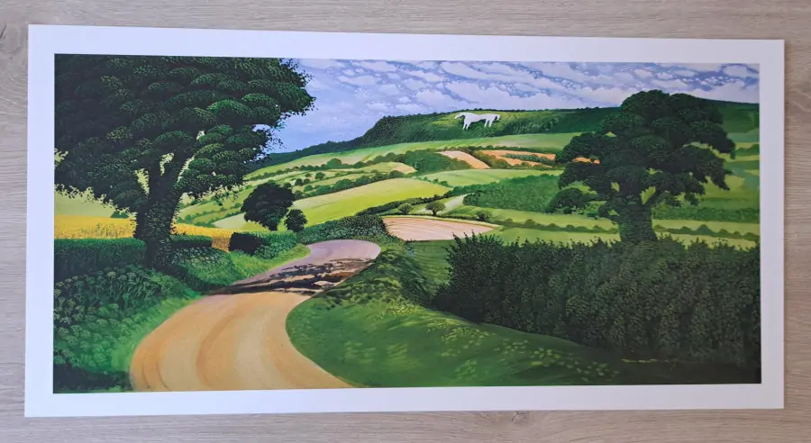 The Kilburn White Horse Print